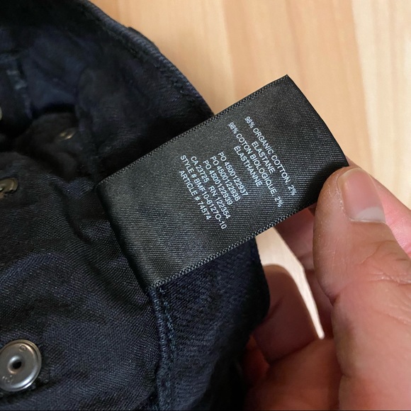 Aritzia Denim Forum Yoko High Rise Slim Exposed Button Sz 23 - Picture 7 of 9